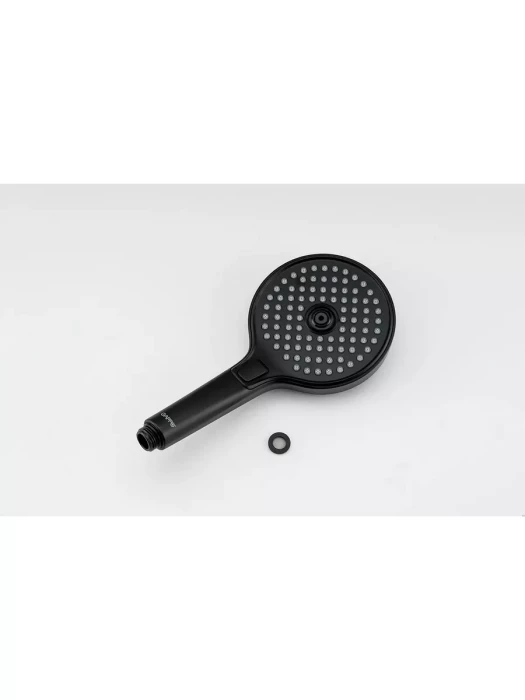 Душевая лейка Gappo G004, 3 режима, круглая, латунь, черный матовый