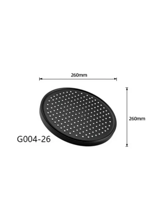 Верхний тропический душ Gappo G004-26 круглый, латунь, черный