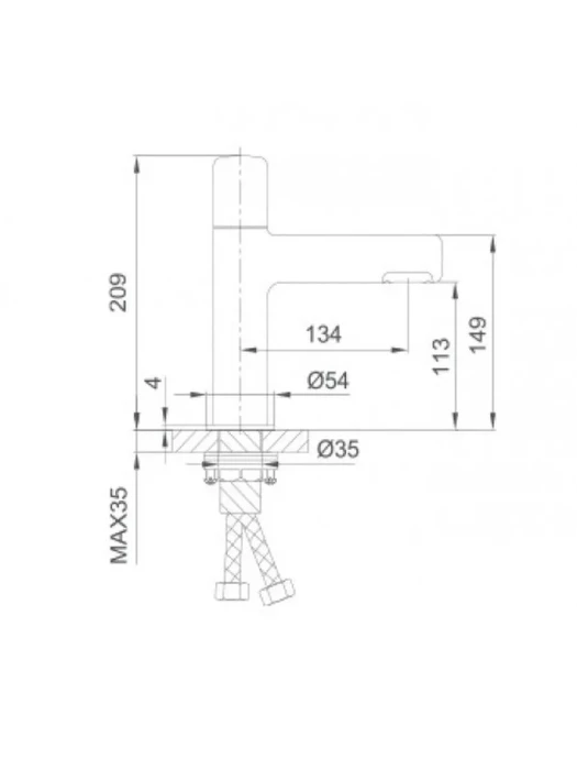 Смеситель для раковины GAPPO G1052, накладной, латунь, черный