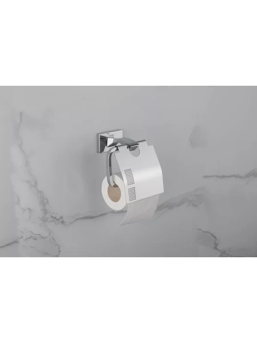 Держатель Gappo G0703 для туалетной бумаги, латунь, с крышкой, хром