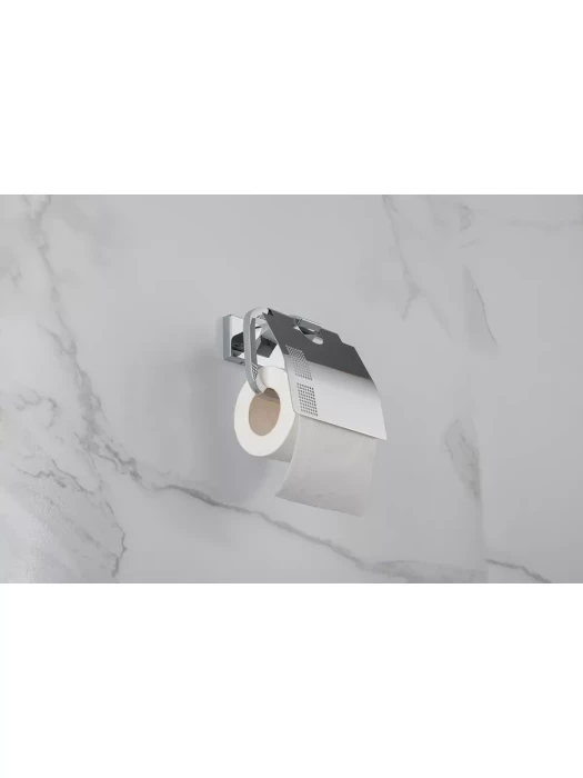 Держатель Gappo G0703 для туалетной бумаги, латунь, с крышкой, хром