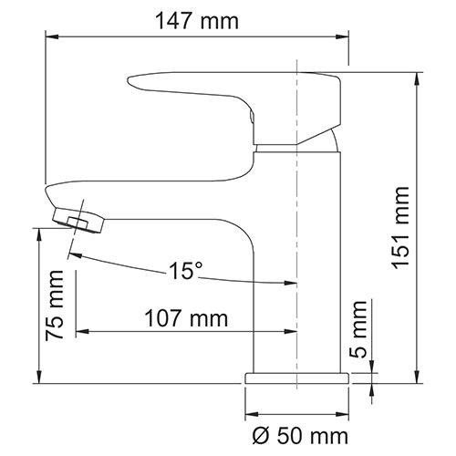 Смеситель для раковины Wasserkraft 5603