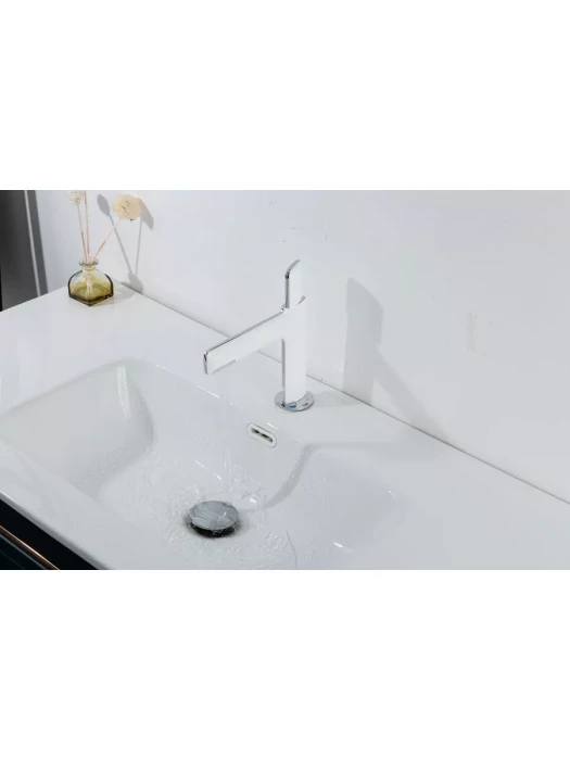 Смеситель GAPPO G1052-88 для раковины, латунь, хромированный, белый