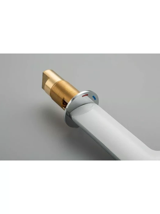 Смеситель GAPPO G1052-88 для раковины, латунь, хромированный, белый