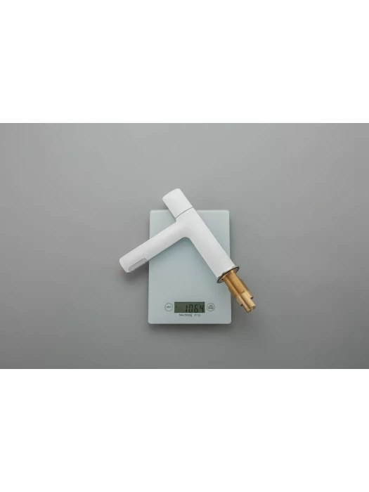 Смеситель GAPPO G1052-88 для раковины, латунь, хромированный, белый