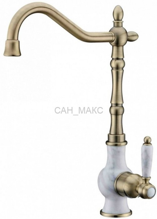 Смеситель для кухни ZORG (ZR 365 Y BIANCO BRONZE)