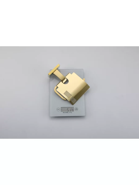 Держатель Gappo G0703-3 для туалетной бумаги, латунь, с крышкой, золото