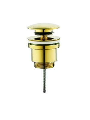 Клапан донный Frap F62-3, для раковины, автоматический, цвет золотой, латунь
