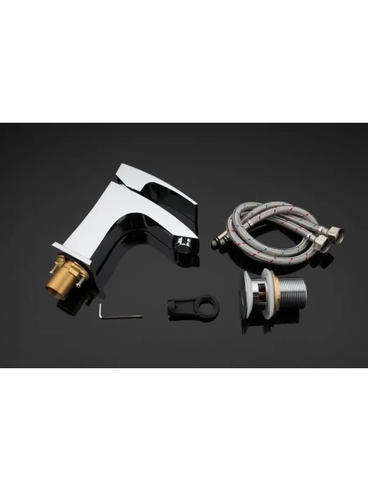Смеситель для раковины низкий  Gappo G07 G1007,латунь, цвет  хром