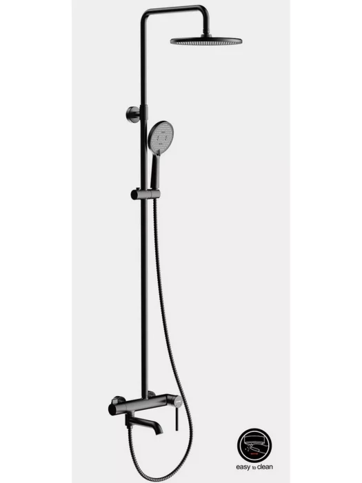 Душевая система Gappo G06 G2406-6, PVD покрытие, латунь в черном цвете
