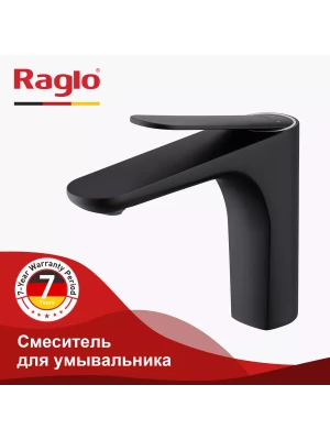 Смеситель Raglo R21.10.06, для раковины, аэратор, рычажной, черный