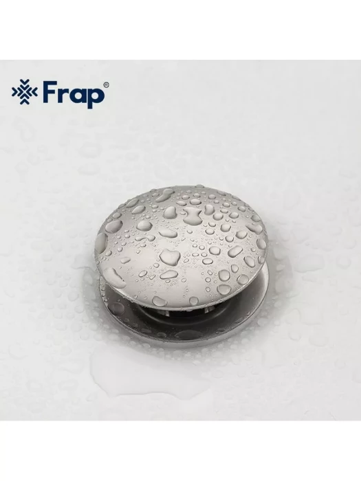Донный клапан Frap F62-5, латунь, цвет сатин, для раковины, механический