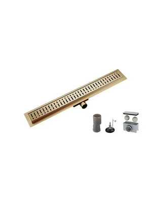 Душевой трап Gappo G88007-33 нержавеющая сталь, золотой, 80 см