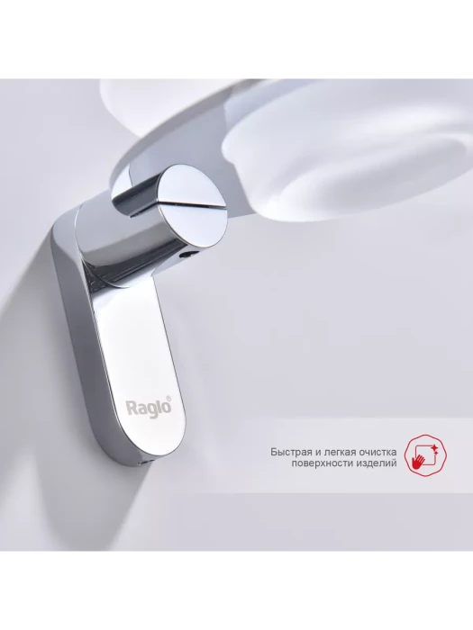Мыльница Raglo R300.02 на стену, нержавеющая сталь/стекло, хром