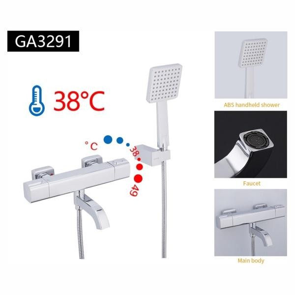 Смеситель для ванны термостатический Gappo G3291