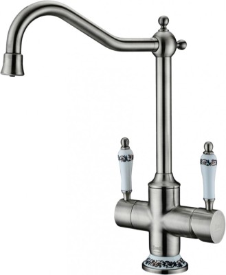 Смеситель для кухонной мойки ZORG Sanitary  (ZR 344 YF STEEL)