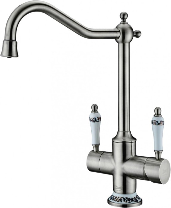 Смеситель для кухонной мойки ZORG Sanitary  (ZR 344 YF STEEL)