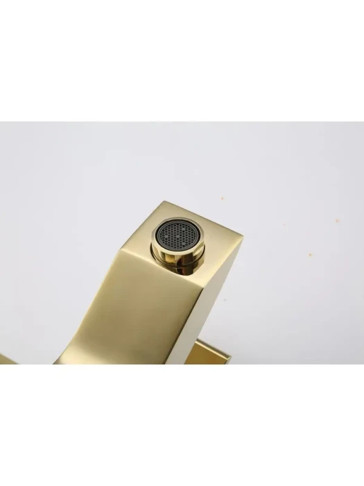 Смеситель Gappo G1007-13, для раковины, латунь, поворотный излив, золотой
