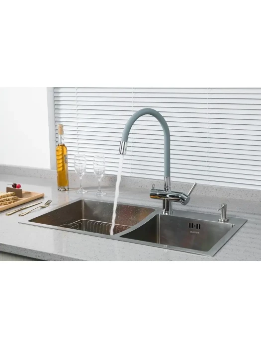 Смеситель для кухни Gappo 4398-30 под фильтр, латунь, хромированный
