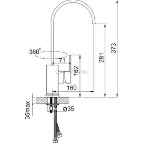 Смеситель для раковины IDDIS Hunk (VM56147C)