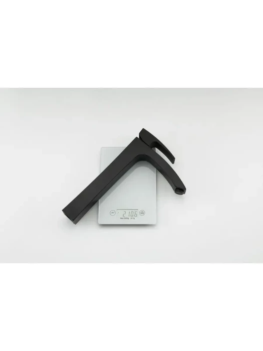 Смеситель для раковины с высоким изливом Gappo G1007-16 чёрный