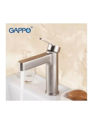 Смеситель для раковины Gappo G1099-30, нержавеющая сталь, цвет сатин