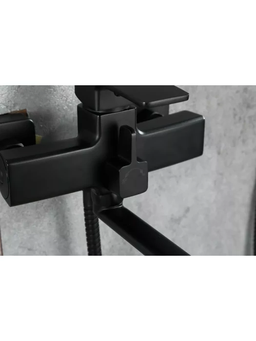 Смеситель FRUD R22152, для ванны, с душем, керамический картридж, черный