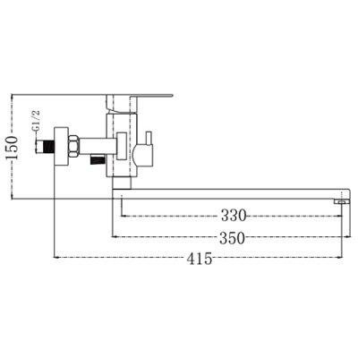Смеситель для ванны Frap F22805