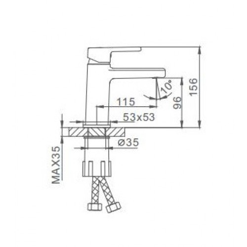 Смеситель для раковины Frap F1060