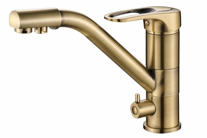 Смеситель для кухни ZORG Steel Hammer (SH 321 BRONZE)