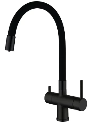Смеситель для кухни Gappo G4398-36 однорычажный, латунь, черный