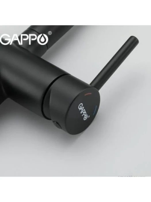 Смеситель для кухни Gappo G4398-36 однорычажный, латунь, черный