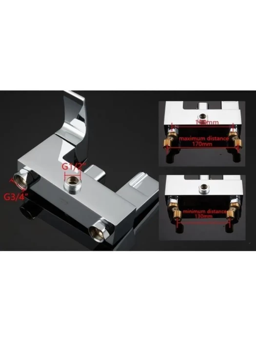 Душевая система с тропическим душем Gappo G2407-20 Jacob, латунь, в цвете хром