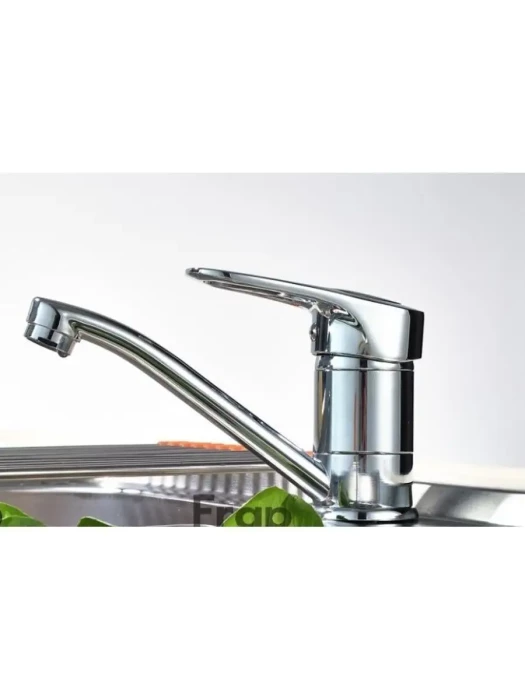 Смеситель для кухни Frap F4504-2, поворотный излив, однорычажный, хром