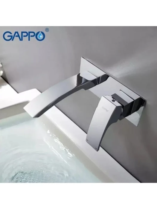 Смеситель для раковины встраиваемый Gappo G1007-2 латунь, хром