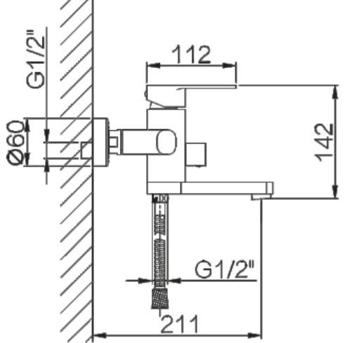 Смеситель для ванны Hansen H30001