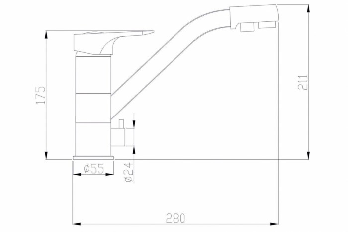 Смеситель для кухни ZORG Steel Hammer (SH 321 SATIN)