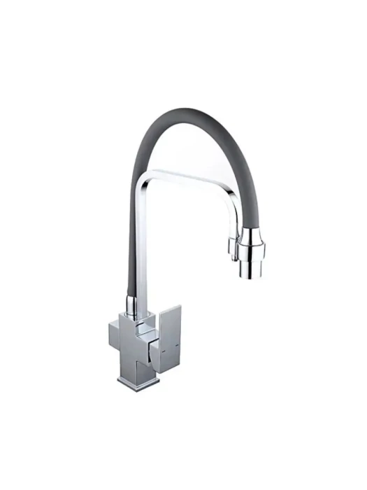 Смеситель для кухни Gappo G4398-4 с фильтром, латунь, серый, хром