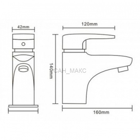 Смеситель для раковины Frap F1065