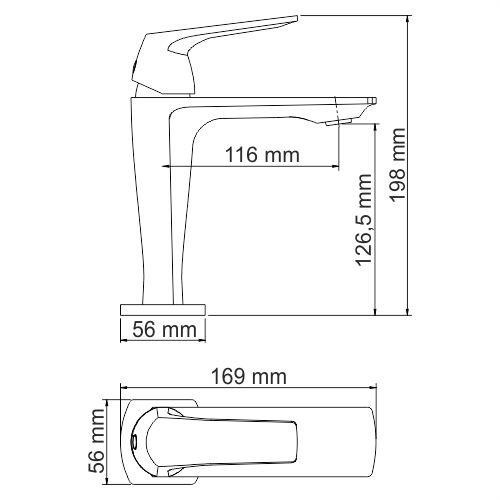 Смеситель для раковины Wasserkraft Neime 1903