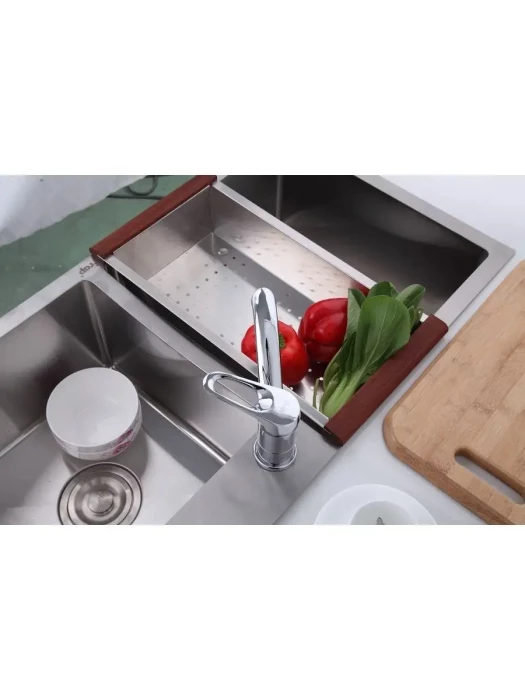 Смеситель Frap F4513-2, для кухни, поворотный излив, с гибкой подводкой, хром