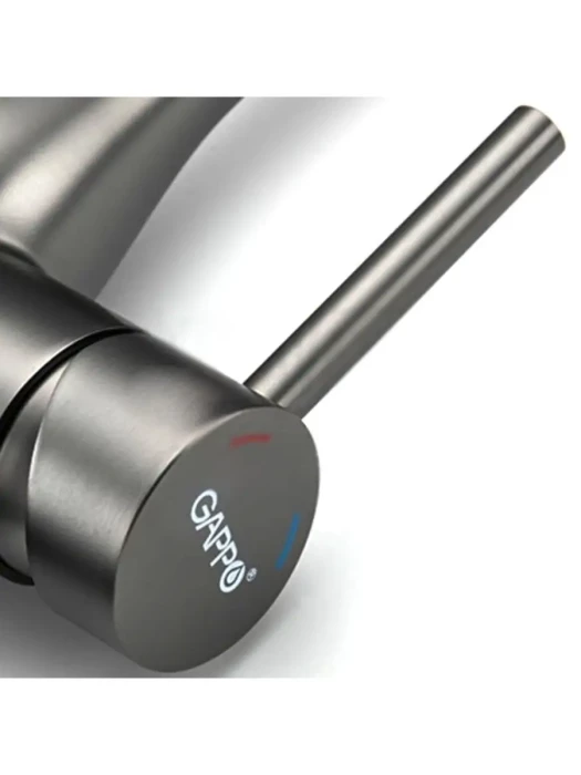 Смеситель для кухни Gappo G4398-41 однорычажный, оружейная сталь