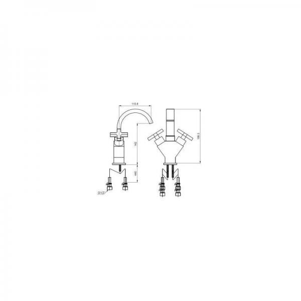 Смеситель для раковины Ganzer GZ01011