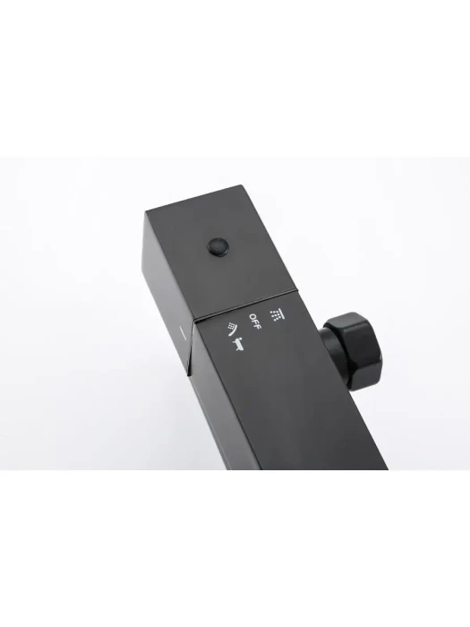 Душевая система с тропическим душем Frap F24007-6, термостат, латунь, чёрный