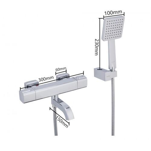 Смеситель для ванны термостатический Gappo G3291