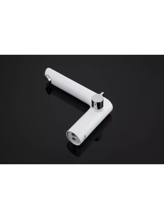 Смеситель для ванны Gappo G1148, PVD покрытие, керамический картридж, белый