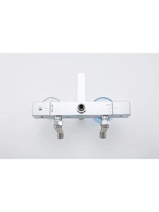 Душевая система Frap F24007 с термостатом и тропическим душем, в цвете хром