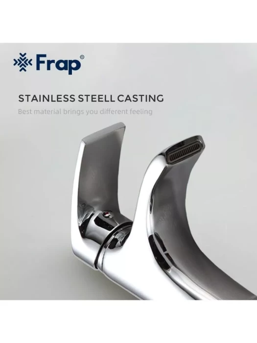 Смеситель для раковины Frap F1069, однорычажный, фиксированный излив, хром