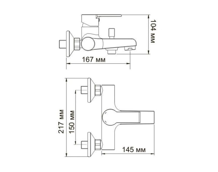 Смеситель для ванны Wasserkraft 3701