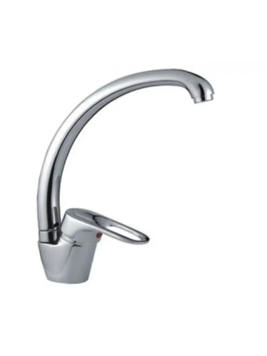 Смеситель для кухни Frap F4128-B, поворотный, однорычажный, хром